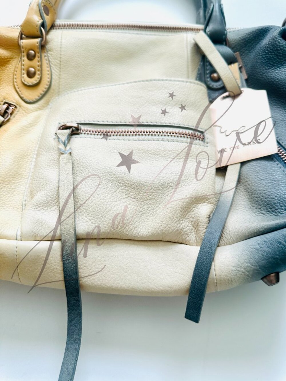 FREE PEOPLE We The Free Baby Emerson Tote Bag In 🔥 Ombre 🔥 NWOT - Picture 5 of 12